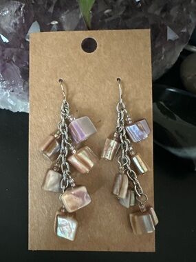 NEW Iridescent Shell Earrings ✨💜✨